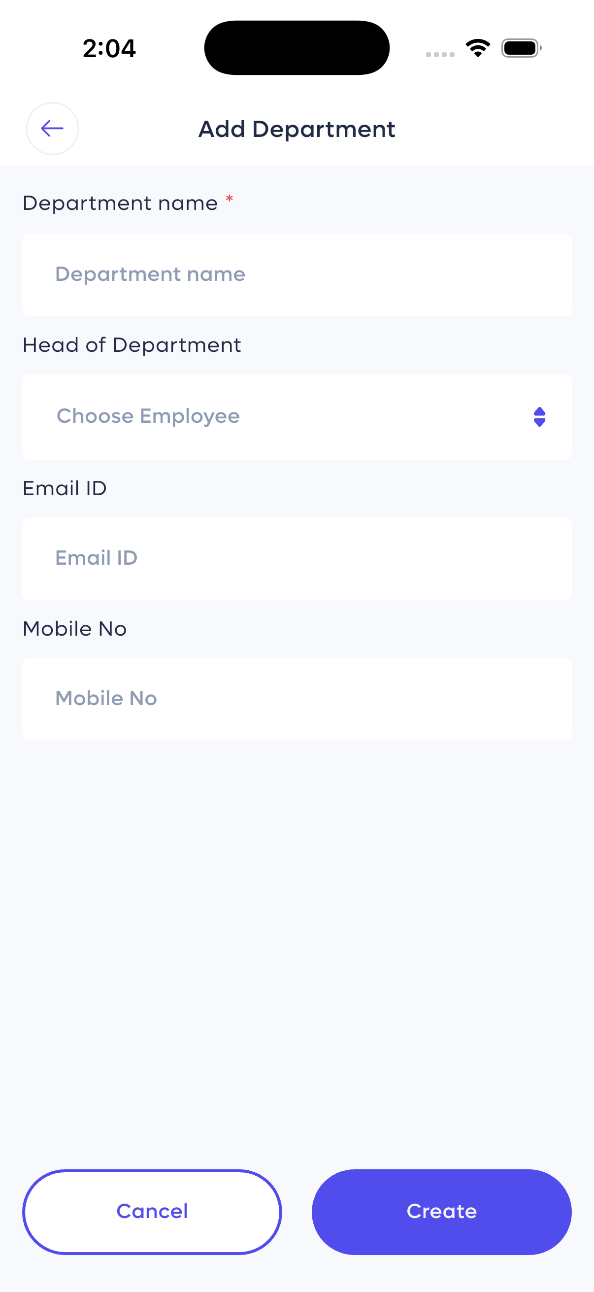 Add Department