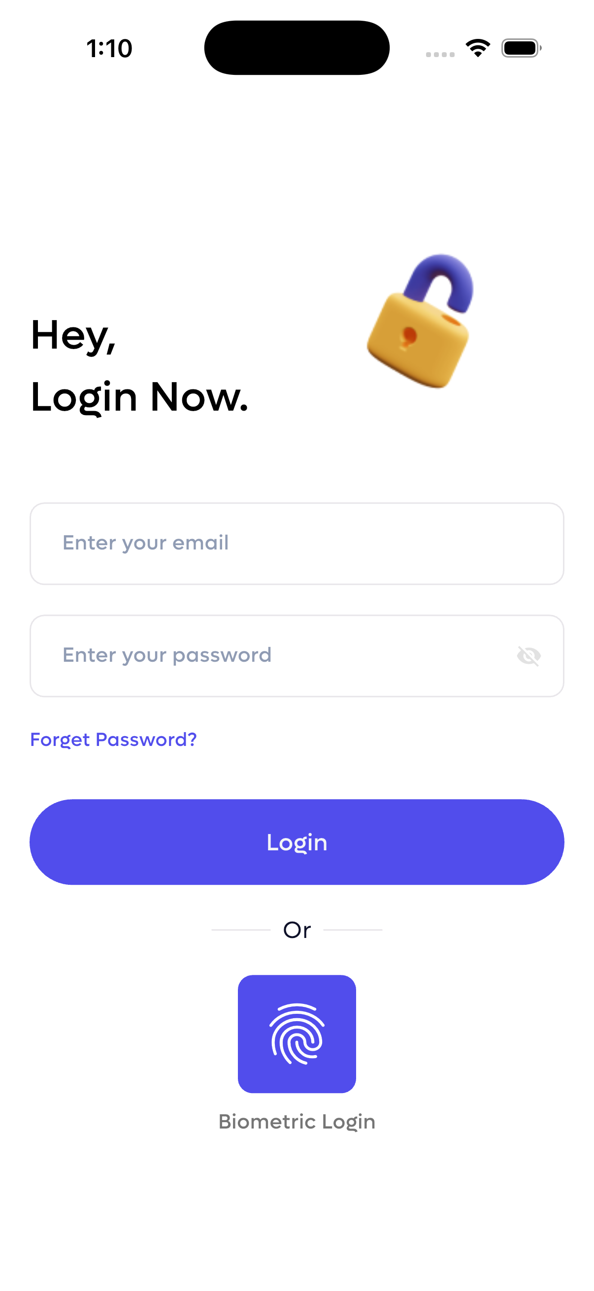 Login Screen