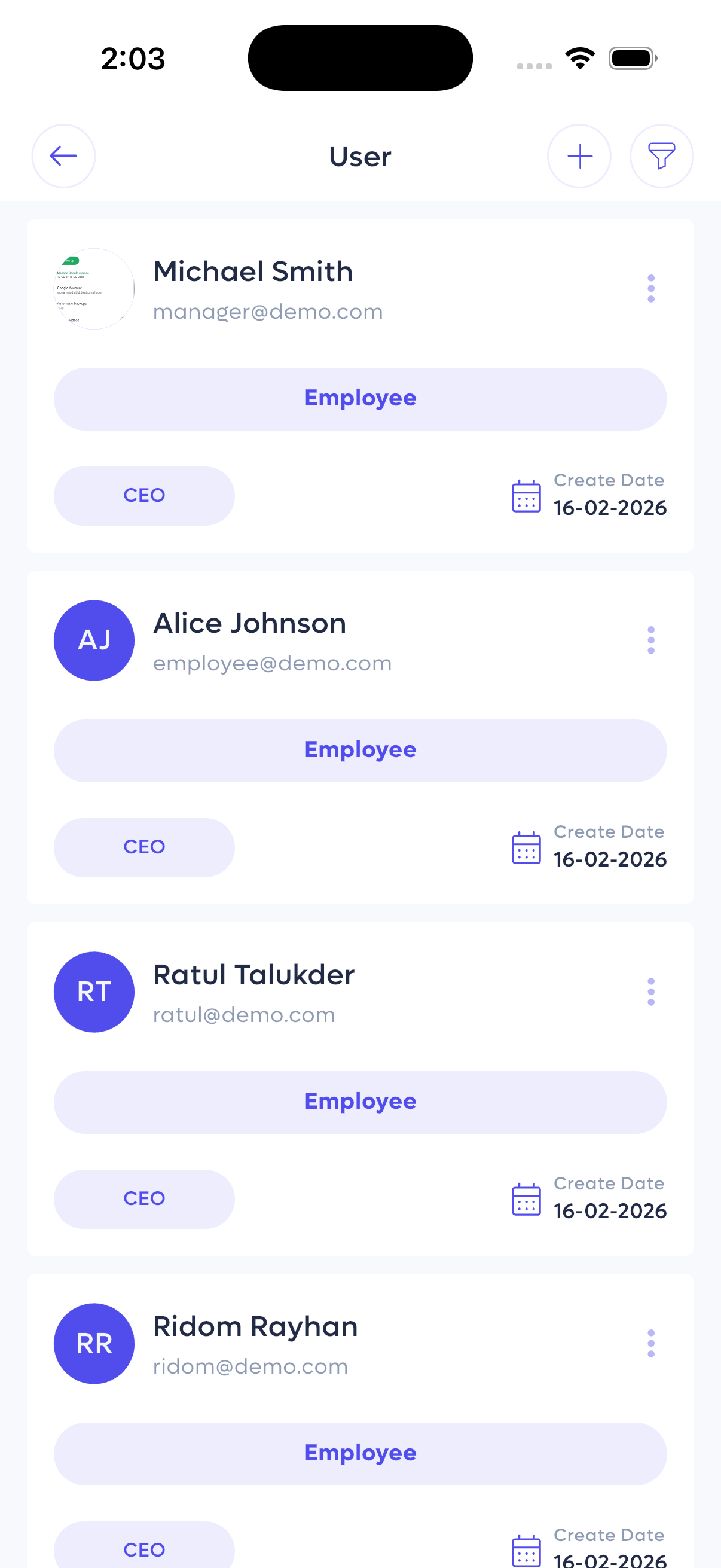 User List