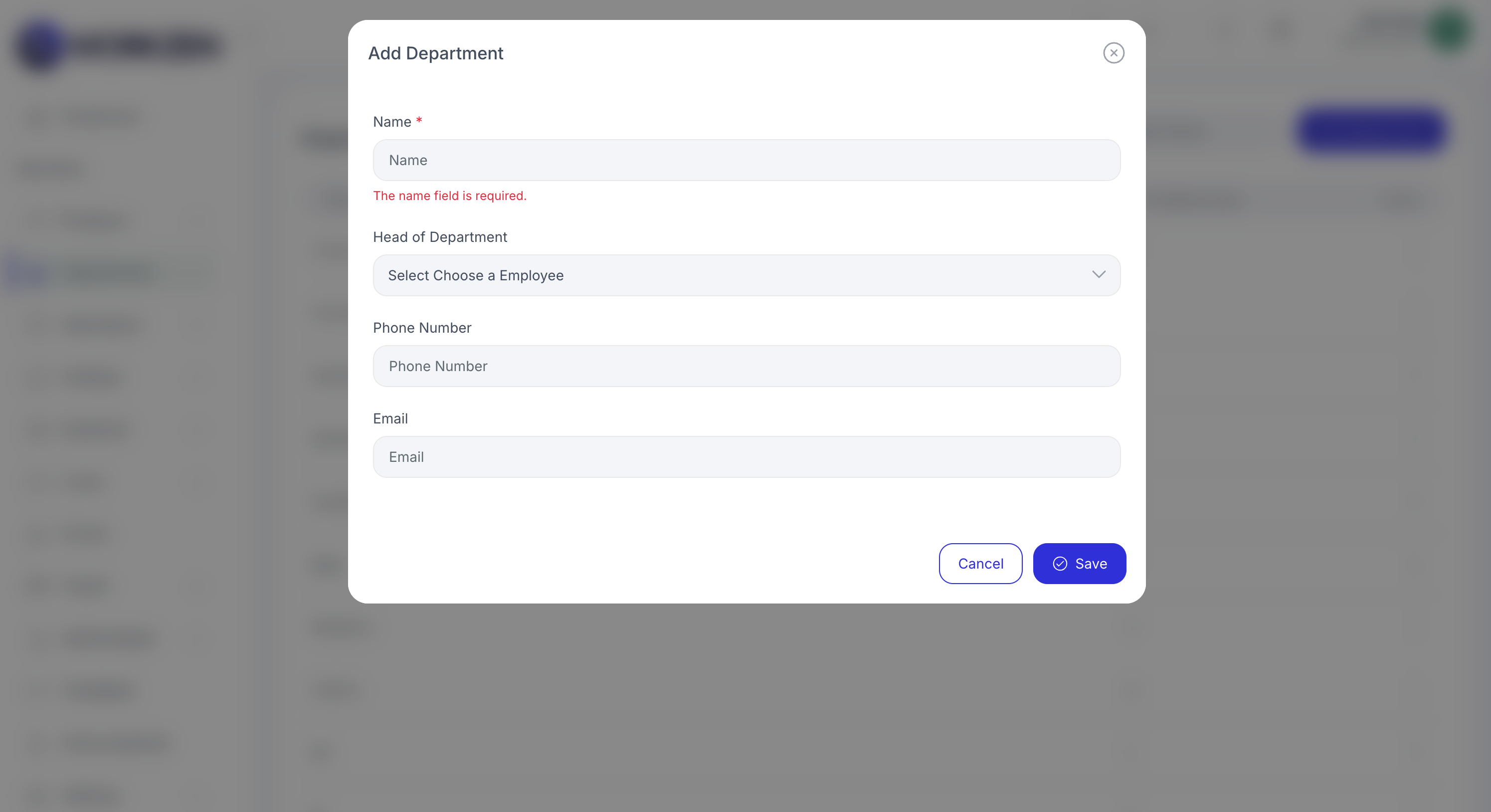 Add department
